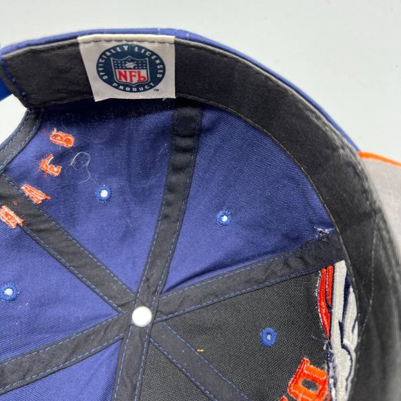 Vintage Denver Broncos NFL Hat Twins Enterprise Snap back Cap Orange Men Cotton - Picture 6 of 8